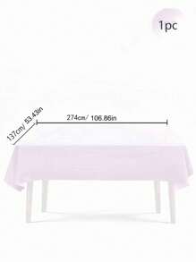 1 件，54x108 英寸，高品质一次性塑料桌布，装饰性矩形一次性桌布，塑料白色桌布，活动婚礼，室内和室外，派对装饰，适用于万圣节派对、活动和婚礼，室内和室外，圣诞派对用品 - 彩色 - 查看 14