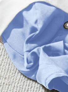 SHEIN Clasi 撞色纽扣优雅时尚夏季吊带背心