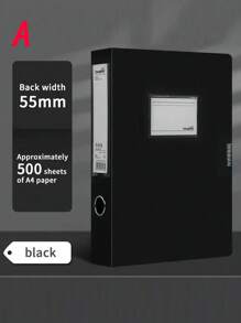 SHEIN Caja de archivo/almacenamiento/portapapeles A4 plegable y colorida, caja de documentos de contrato de plástico para organización de escritorio, útiles de oficina, color Morandi, de vuelta a la escuela