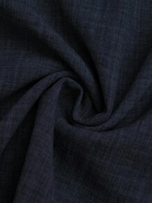 Rometta 大码女式 A 字型灰色中长款春季亚麻优雅休闲裙