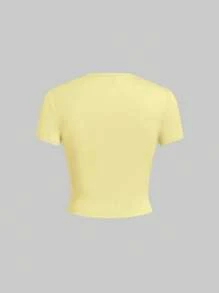 SHEIN EZwear 5pcs/Set Solid Color Slim Fit Tank Top T-Shirt, Sleeveless - Multicolor - View 7