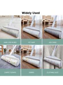 1 件 9.45 英寸撕式粘毛滚筒刷、除毛滚筒、除尘工具、清洁用品 - 白色 - 查看 11