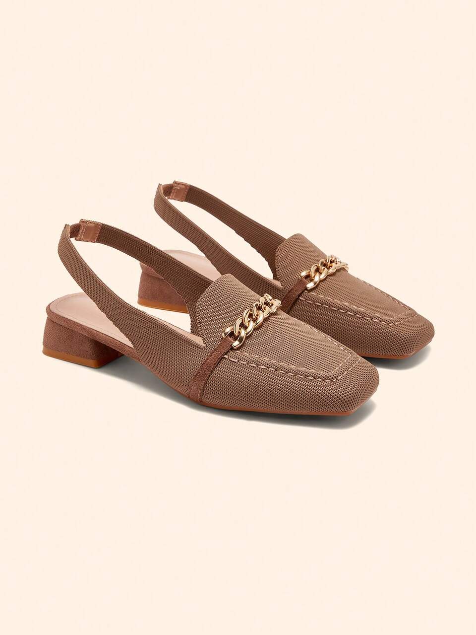 CUCCOO BASICS Backstrap Flat Loafers For Daily Wear For Christmas Spring Shoes