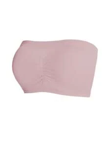 SHEIN Plus Size Bras & Wirefree Bras (3 Piece Set) Without Padding Bandeau Bra - Multicolor - View 5