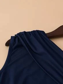 INAWLY Women Two Pieces Outfits For Daily Wear - Navy Blue - View 3