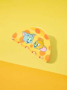 TOM & JERRY X SHEIN 1 pièce Clip à cheveux à mâchoire de mode avec imprimé souris et fromage, décoration de bande dessinée