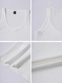 Chiquease 性感无袖针织短款上衣，合身运动吊带背心