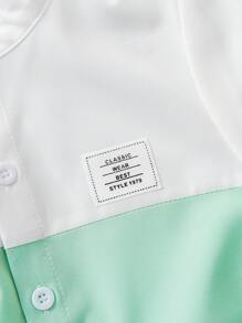 3件套年轻男孩简约时尚舒适休闲户外短袖衬衫套装