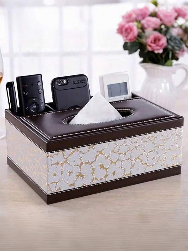 Caixa de lenços multifuncional com gaveta e controle remoto para guardar guardanapos na mesa de centro, usada para guardar guardanapos na sala de estar. Artigos para casa, mesa, decoração para casa e escritório, organização e armazenamento, decoração de quarto, decoração de quarto, acessórios de cozinha