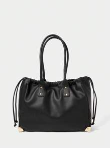 SHECARRY 女士时尚实用收纳包，日常休闲使用 - 黑色 - 查看 2