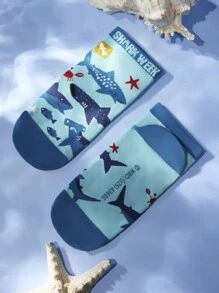 Shark Week X SHEIN 3 pares de calcetines casuales de tobillo suaves, transpirables y que absorben la humedad con patrón a rayas de tiburón, grises y azules, cortos y fashion, con refuerzo en la punta y el talón para mayor durabilidad, unisex para hombres y mujeres, para todo el año