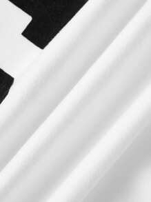 SHEIN Explorewe 2pcs/Set Teen GirlCasual Letter Printed Round Neck T-Shirt And Camouflage Long Pants - Multicolor - View 5