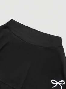 2件套 女童公主芭蕾蝴蝶结针织裙裤休闲运动裤 - 彩色 - 查看 5