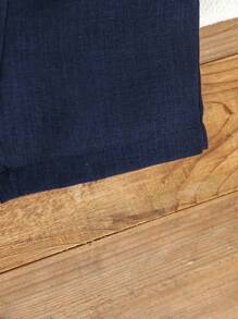 Souflis Souflis 男婴夏季绅士装套装 - 蝴蝶结短袖衬衫 + 双排扣背心 + 休闲短裤，3 件套，时尚优雅，适合生日派对、宴会、婚礼、戒指持有人、花童 - 彩色 - 查看 8