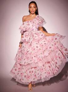 Vixey Váy Maxi Xếp Tầng Voan Hoa Trong Suốt Kèm Vải Tuyn, Váy Xếp Nếp, Quần Áo Phong Cách Boho Cho Phụ Nữ, Trang Phục Mùa Xuân Cho Phụ Nữ, Trang Phục Mùa Hè Cho Phụ Nữ, Váy Dự Tiệc Cưới Cho Phụ Nữ, Váy Tiệc Trà - Nhiều màu - Xem 6