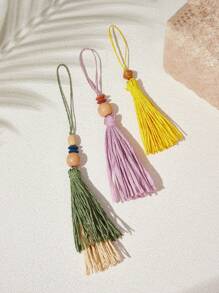 SHECARRY Stylish Tassel Bag Charm/Accessory For Vacation & Casual Use