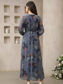 Graceveil 女式阿拉伯风格印花长裙 - 彩色 - 查看 2