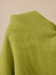 Poéselle 女士金属外壳V领无袖薄款开衫 - 綠色 - 查看 7