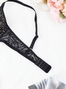 SHEIN 1pc Soft Cup Lace Padded Supportive Comfortable Bra