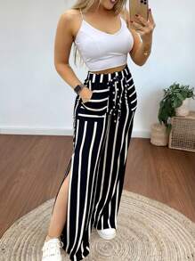 INAWLY Women Two Pieces Outfits For Daily Wear - Black - View 3