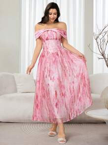 Modelyn Women's Sleeveless Dress, Fashionable Off Shoulder Style Suitable For Summer Dresses For Women Elegant Women Prom Dresses - Multicolor - View 6