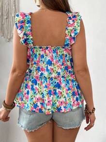 SHEIN VCAY Plus Size Camisole And Tank Top, Fashion For Summer - Multicolor - View 2