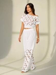 SHEIN Tall Conjuntos de dos piezas para mujer para uso diario - Blanco - Ver 7