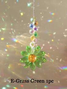 1pc Crystal Rainbow Maker Suncatcher, Indoor & Outdoor Decoration Gift (Multicolored) - Multicolor - View 6