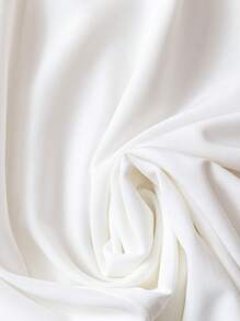 Franclia Đầm bodycon màu trơn dài vừa phải dành cho nữ - trắng - Xem 3