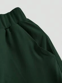 TaskEZ 纯色立领上衣和系带口袋裤手术服套装