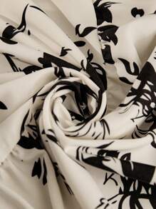 SHEIN Maternity Two Pieces Suits Summer Outfits For Women  Summer Outfits For Women - Black and White - View 7