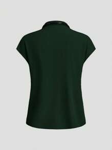 TaskEZ 纯色立领上衣和系带口袋裤手术服套装