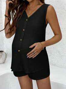 SHEIN Maternity Two Pieces Suits