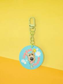 SCOOBY-DOO X SHEIN 1 pieza Llavero de acrílico verde con perro de dibujos animados alegre y adorable, colgante de bolso, regalo para amigos