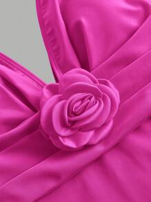 Swim Oasis 1 pieza Traje de baño de una sola pieza de unicolor para mujer, de moda para el verano