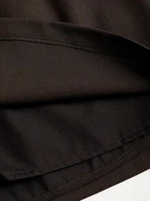 Sweetra 性感蝴蝶结腰高开衩 A 字迷你裙，女式，春夏