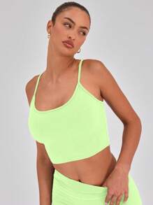 Musera Sport High Waisted Sculpt Flare Sports Leggings Only ,Padel, Tennis, Pickleball Gym Fitness - Lime Green - View 5