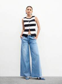 CUCCOO BIZCHIC 女士方扣尖头细高跟踝带高跟凉鞋，简约时尚高跟鞋 - 藍色 - 查看 10