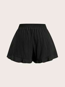 CosyJoli 大码女式抽绳腰全弹力休闲夏季短裤 - 彩色 - 查看 8