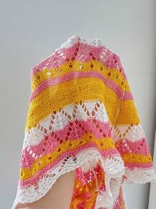 Sweetina Women Country Concert Striped Waist-Tie Beach Shorts - Multicolor - View 5