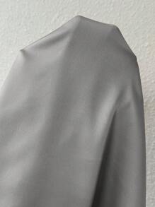 SHEIN Privé Damen Pendler elegantes einfarbiges plissiertes Top mit Trägerhals ohne Ärmel, raffiniert & schlicht für Büro, Sommer - Grau - Übersicht 6