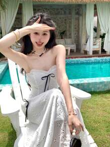 DAZY Women Two Pieces Outfits For Daily Wear - White - View 2