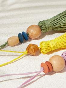 SHECARRY Stylish Tassel Bag Charm/Accessory For Vacation & Casual Use