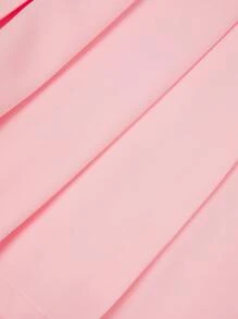 Sweetra Plus Size Fashionable And Sweet Style Sleeveless Top And Pleated Skirt 2 Pieces Set - Pink - View 11