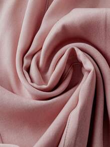 Calvaya Plus Size Women Elastic Waist Casual Straight Leg Pants, Versatile New Arrivals - Dusty Pink - View 4