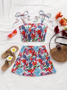 Soleia Women Two Pieces Outfits For Daily Wear - Blue - View 3