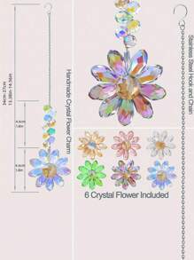 1pc Crystal Rainbow Maker Suncatcher, Indoor & Outdoor Decoration Gift (Multicolored) - Multicolor - View 5