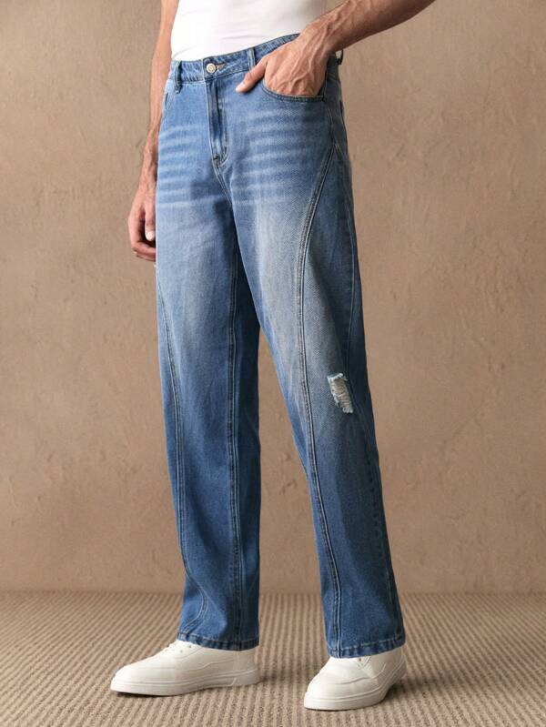 GENTILAND Calça de moletom estilo americano vintage lavada masculina, estilo harem, perna afunilada, casual