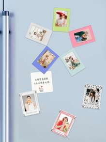 1pc/3pcs/5pcs Color Magnetic Photo Frame, Refrigerator Magnetic Photo Album, Used For Displaying Family Memories Photos, Compatible With Photos - Family Rooms, Living Rooms, Office Decorations, Valentine's Day, New Year Gifts, Birthdays, Graduation