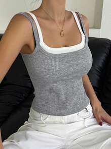 DAZY Women's Autumn New Arrivals Casual Sleeveless Top, Fashionable Simple Everyday Design